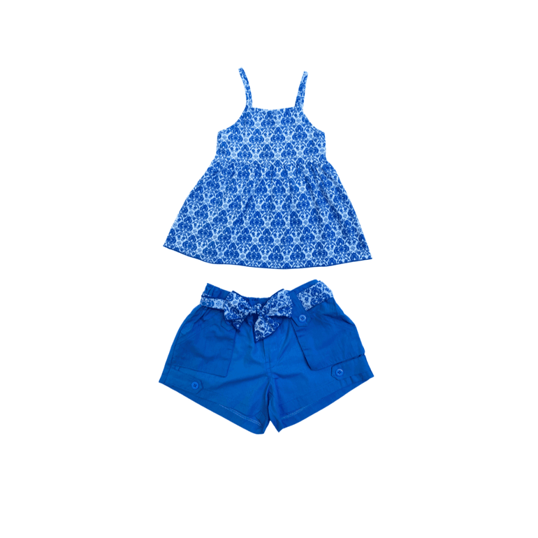 Tina Set in Blue Kinza - Indigo Kids